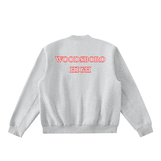 Woodsboro High Zip-Up Fleeced Varsity Jacket