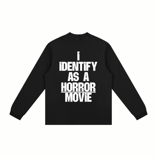 I Identify As A Horror Movie Mock Neck Sweatshirt
