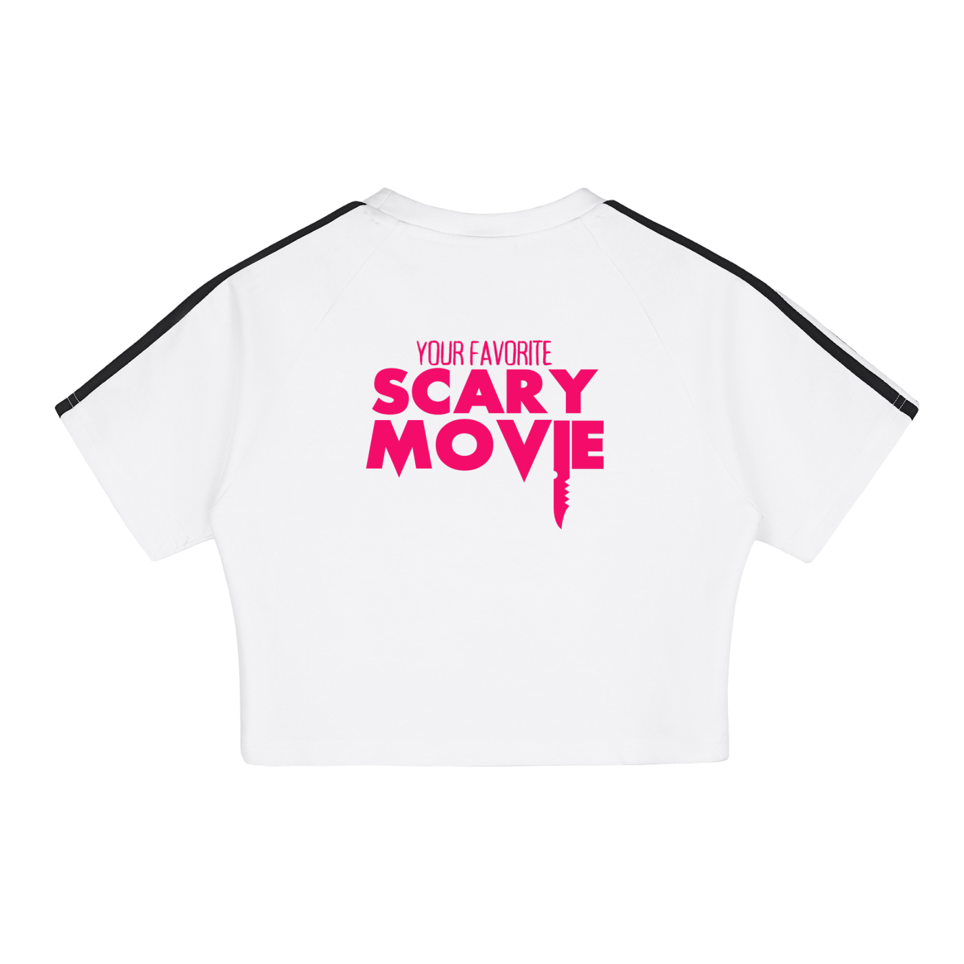 YFSM Pink Logo Performance Crop Top