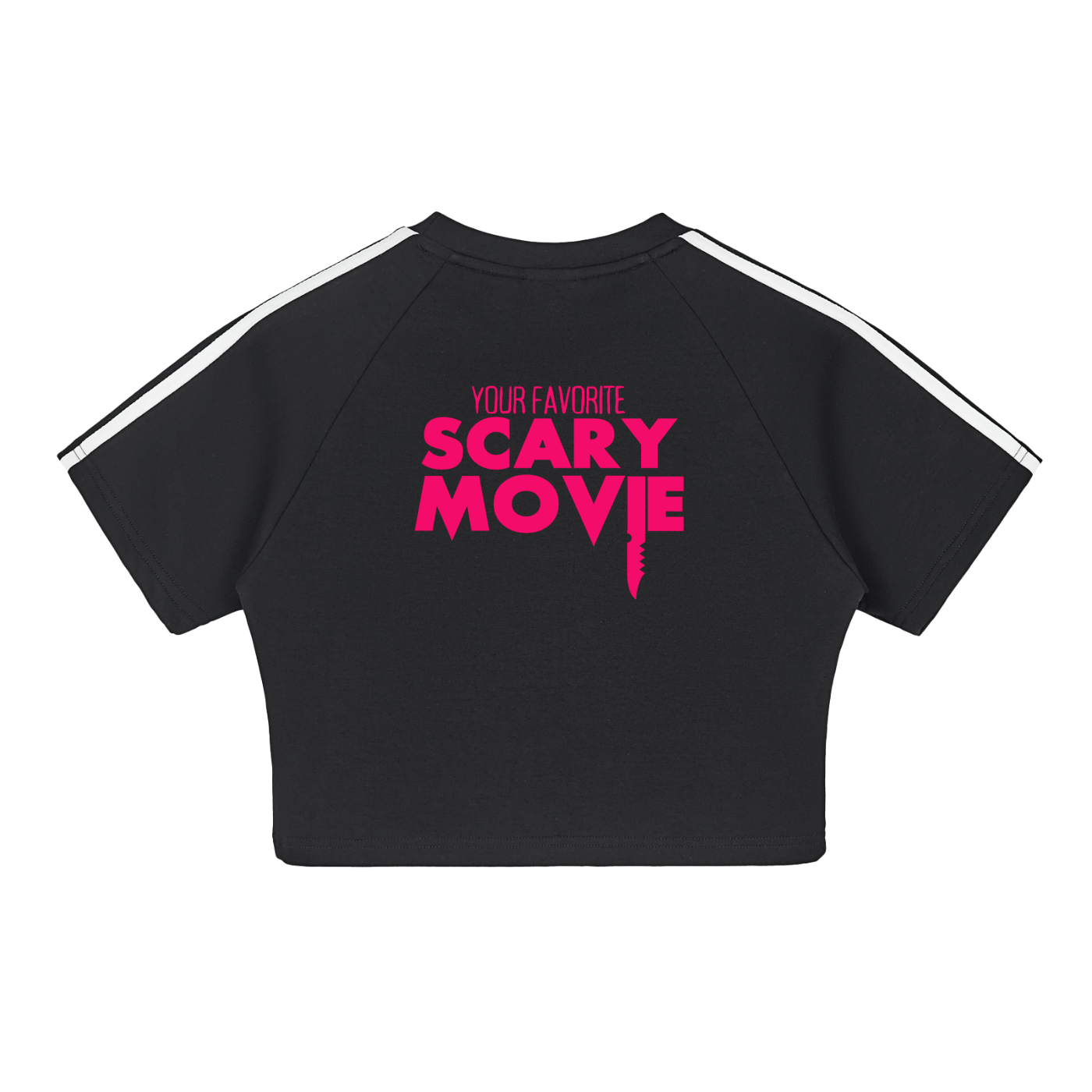YFSM Pink Logo Performance Crop Top