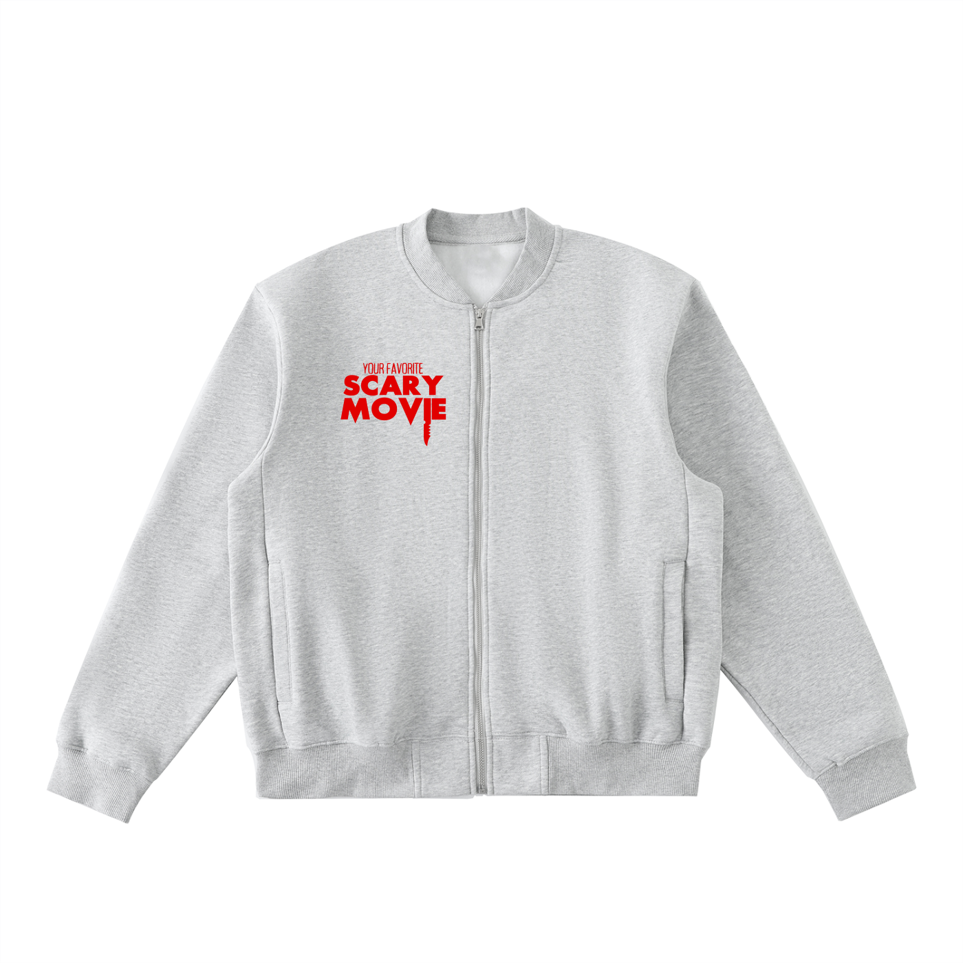 Woodsboro High Zip-Up Fleeced Varsity Jacket