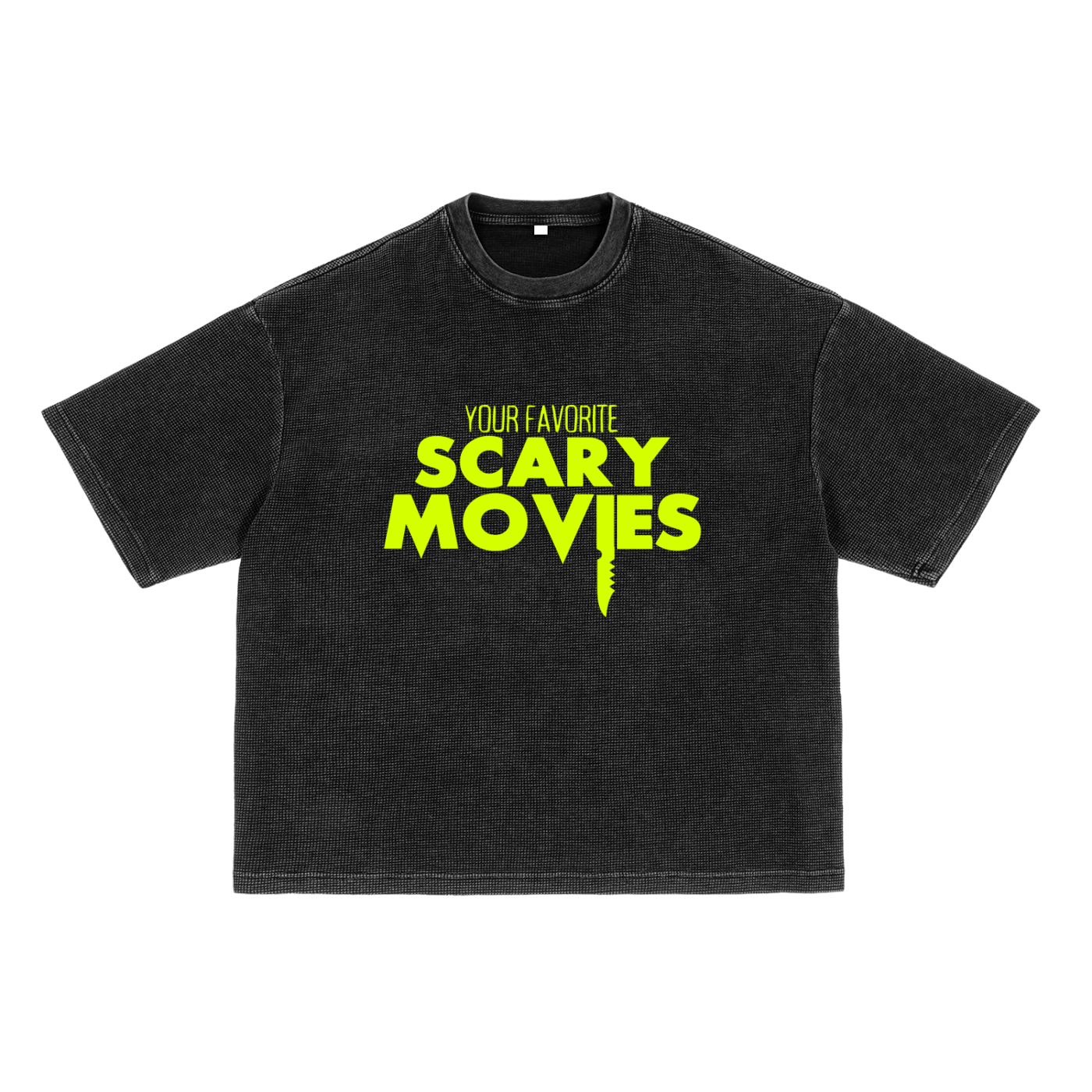 Horror Movie Directors Waffle-Texture T-Shirt