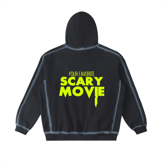 YFSM Lime Green Logo Sunfaded Fleece Hoodie