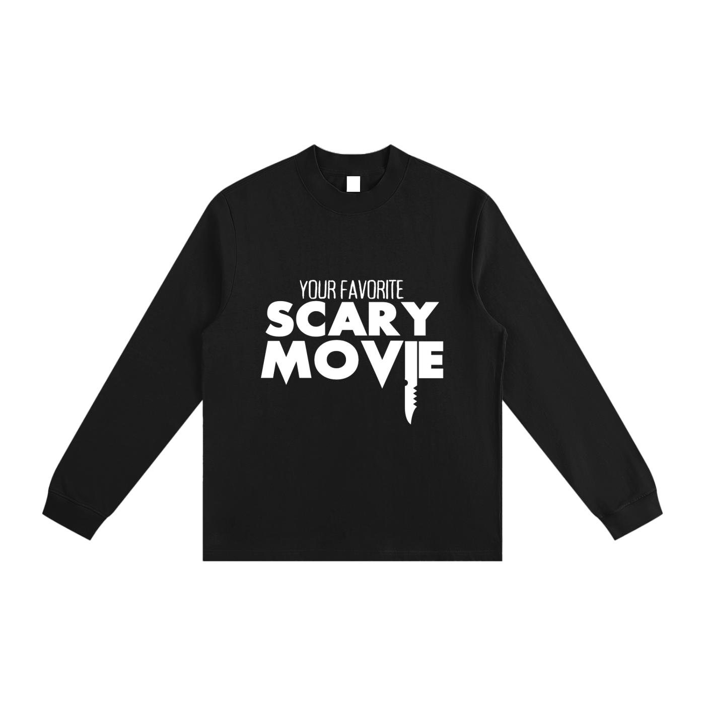 I Identify As A Horror Movie Mock Neck Sweatshirt
