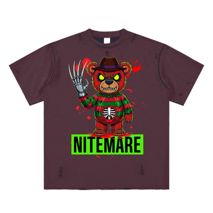 NITEMARE Hand-frayed T-shirt