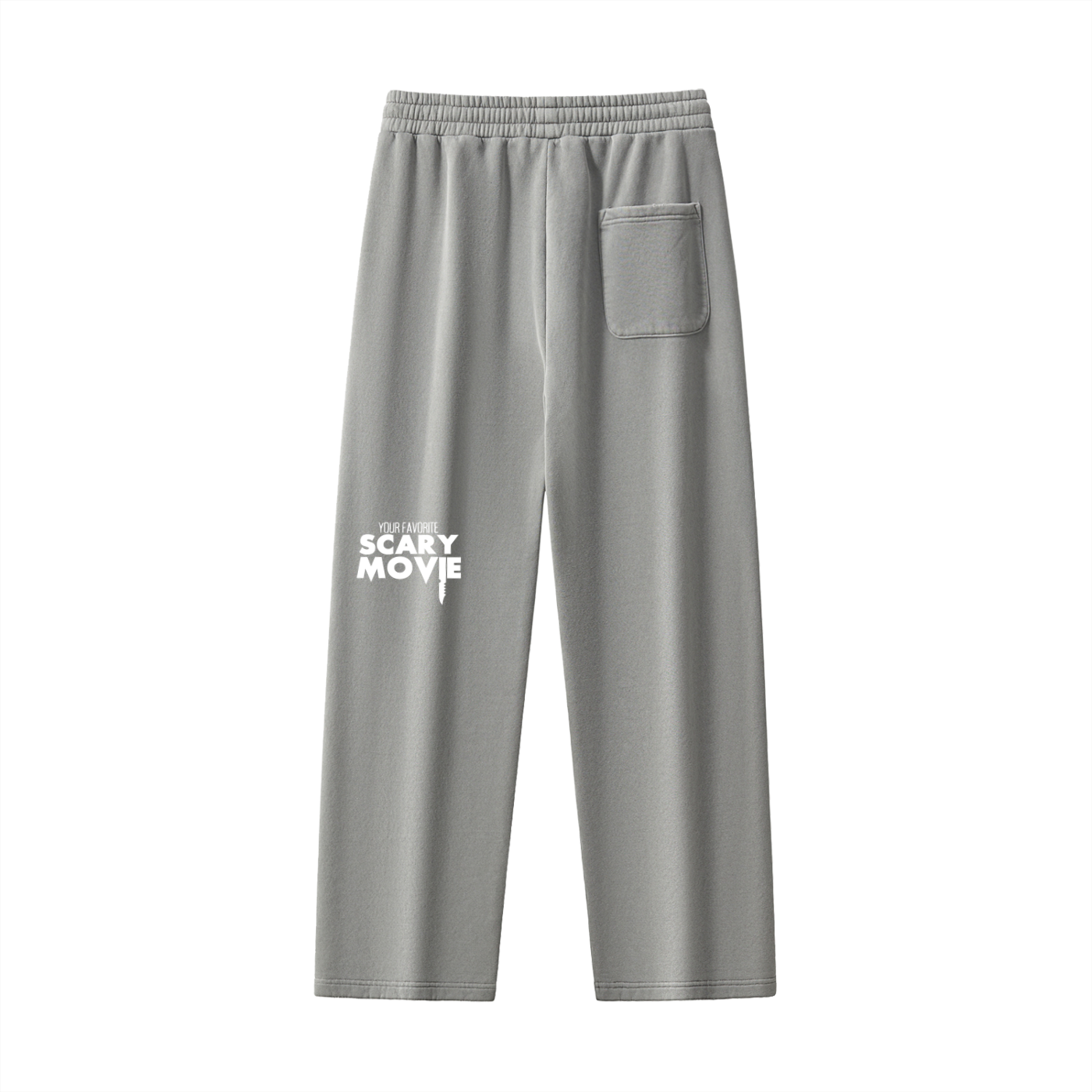 YFSM White Logo Frayed Fleece Sweatpants