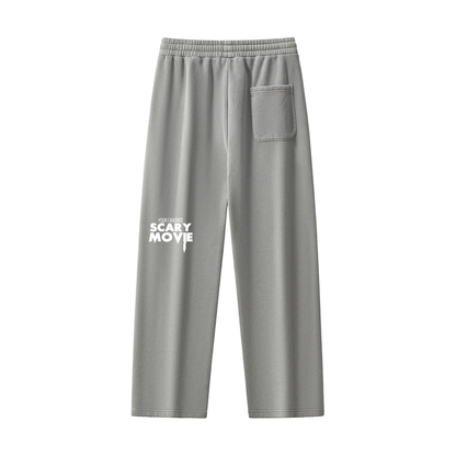 YFSM White Logo Frayed Fleece Sweatpants