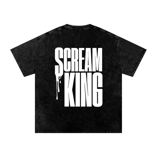 Scream King Acid Wash T-Shirt