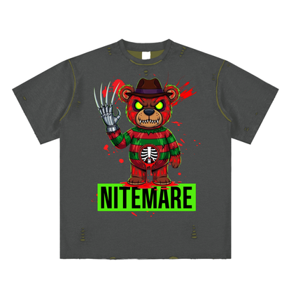 NITEMARE Hand-frayed T-shirt