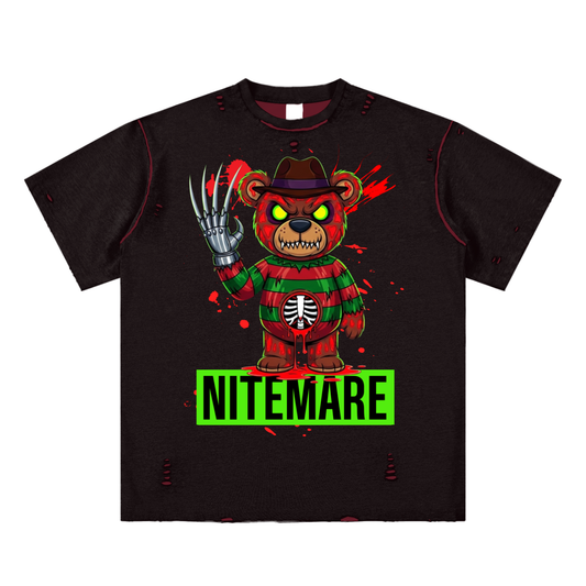 NITEMARE Hand-frayed T-shirt