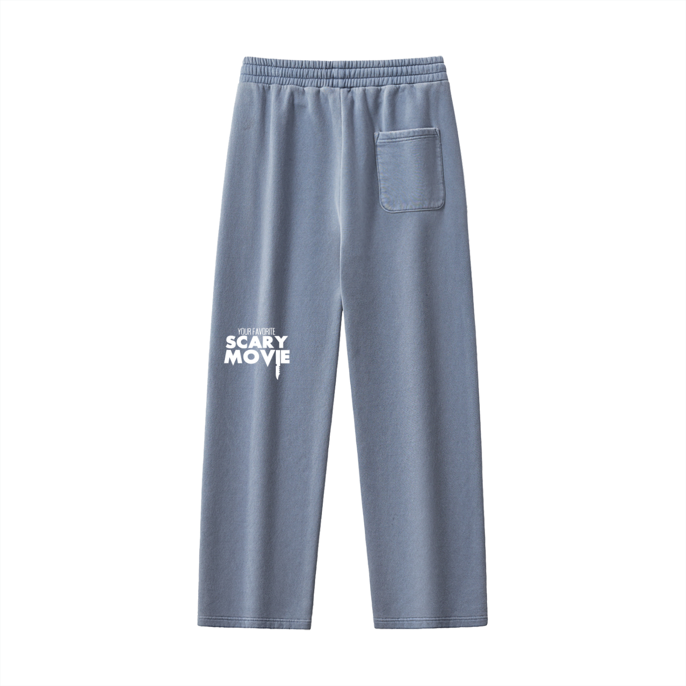 YFSM White Logo Frayed Fleece Sweatpants