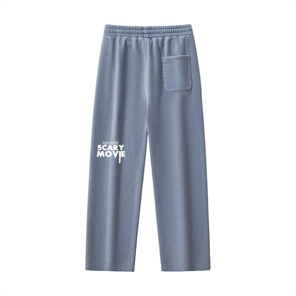 YFSM White Logo Frayed Fleece Sweatpants
