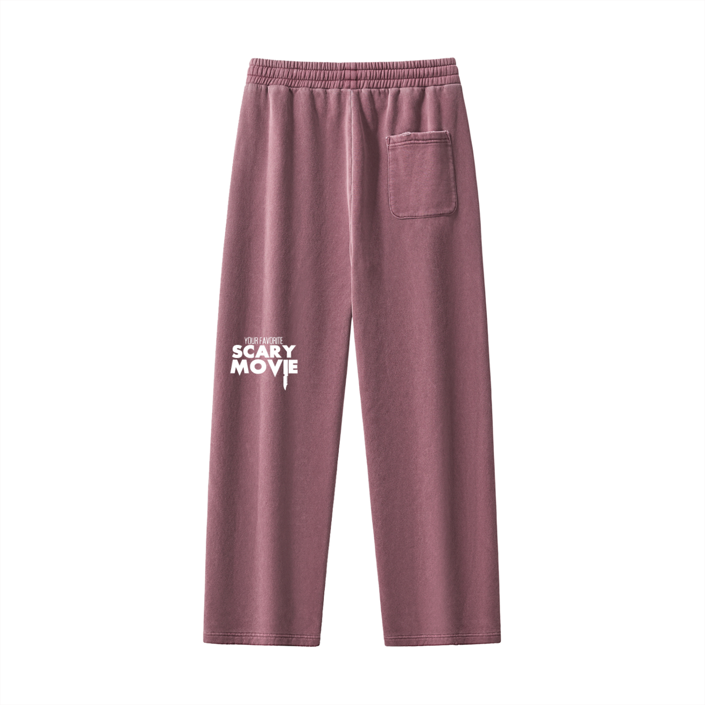 YFSM White Logo Frayed Fleece Sweatpants