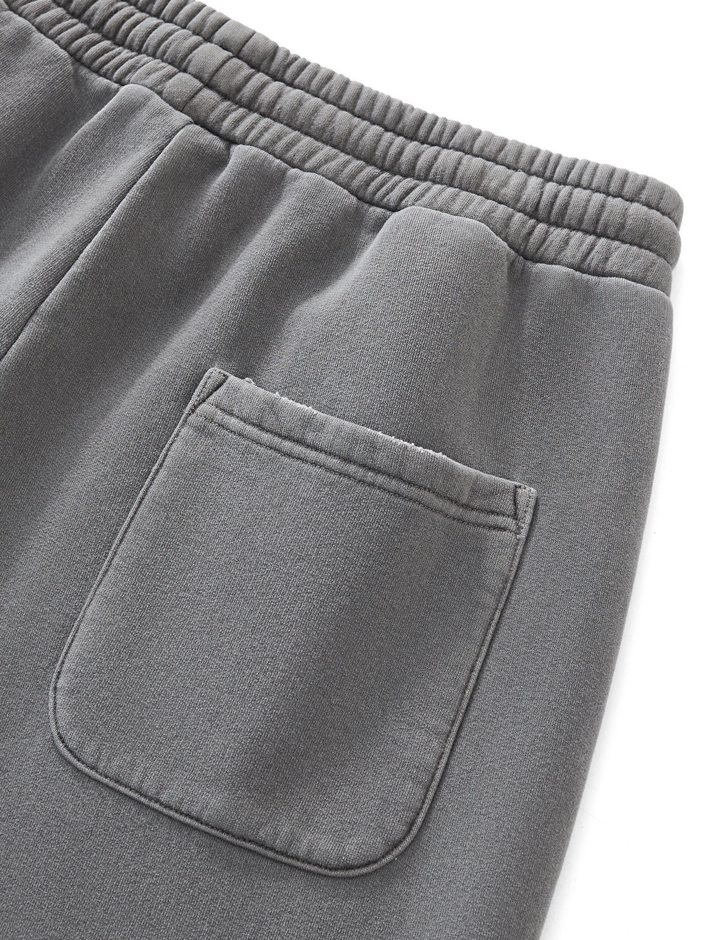 YFSM White Logo Frayed Fleece Sweatpants